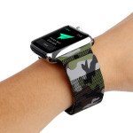 Wholesale Premium Color Stainless Steel Magnetic Milanese Loop Strap Wristband for Apple Watch Series 7/6/SE/5/4/3/2/1 Sport - 40MM / 38MM (Camouflage Green)